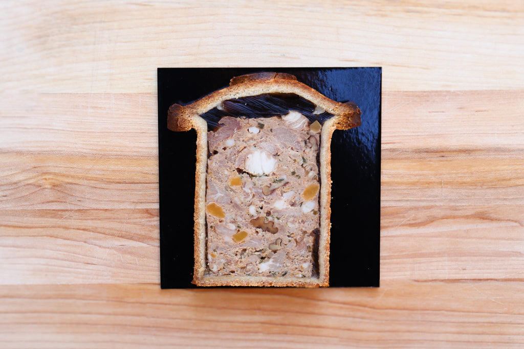 Pâté croûte chasse gardée avec butternut et pacanes